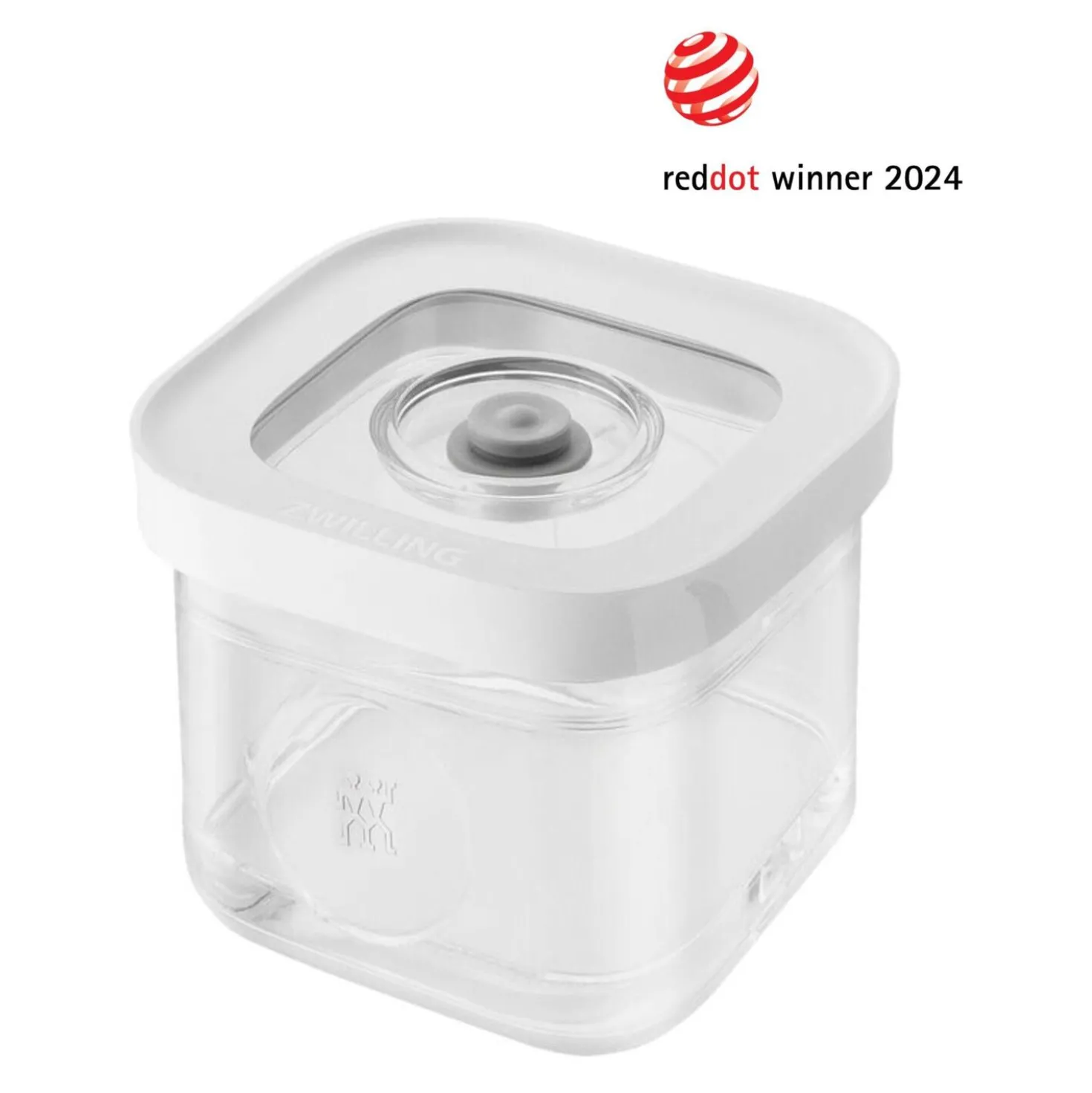 CUBE Container S / 11 cm, 0.35 Qt, Transparent-white