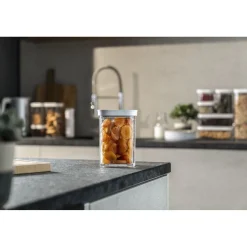 CUBE Container 2S / 11 cm, 0.875 Qt, Transparent-white