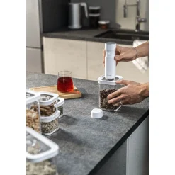 CUBE Container 2S / 11 cm, 0.875 Qt, Transparent-white