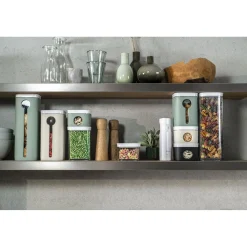CUBE Container Set 4S / 11 cm, 1.75 Qt, Transparent-white