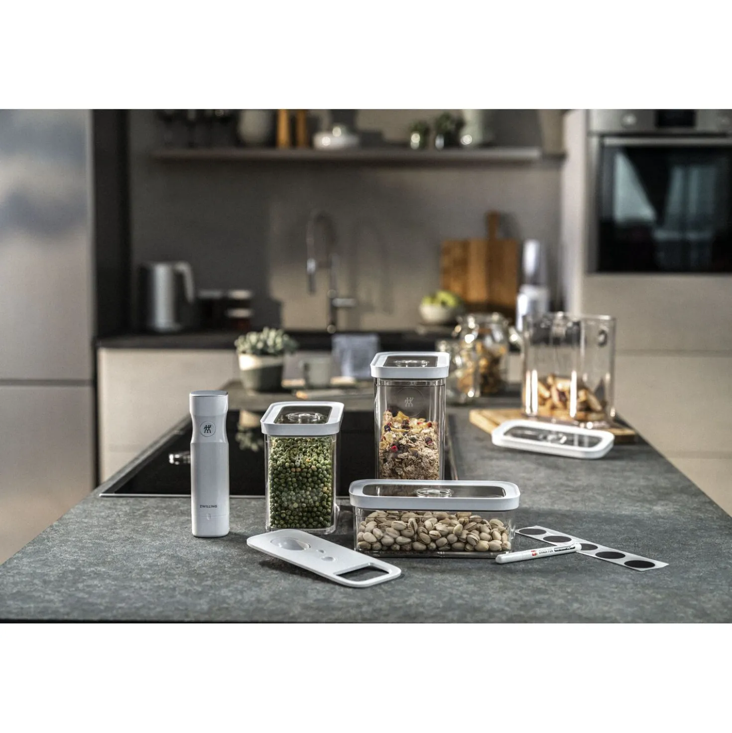 CUBE Insert with Measuring Spoon , M / 20 cm