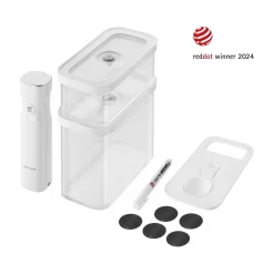 CUBE Vacuum Starter Set, M / 5-pc, transparent-white