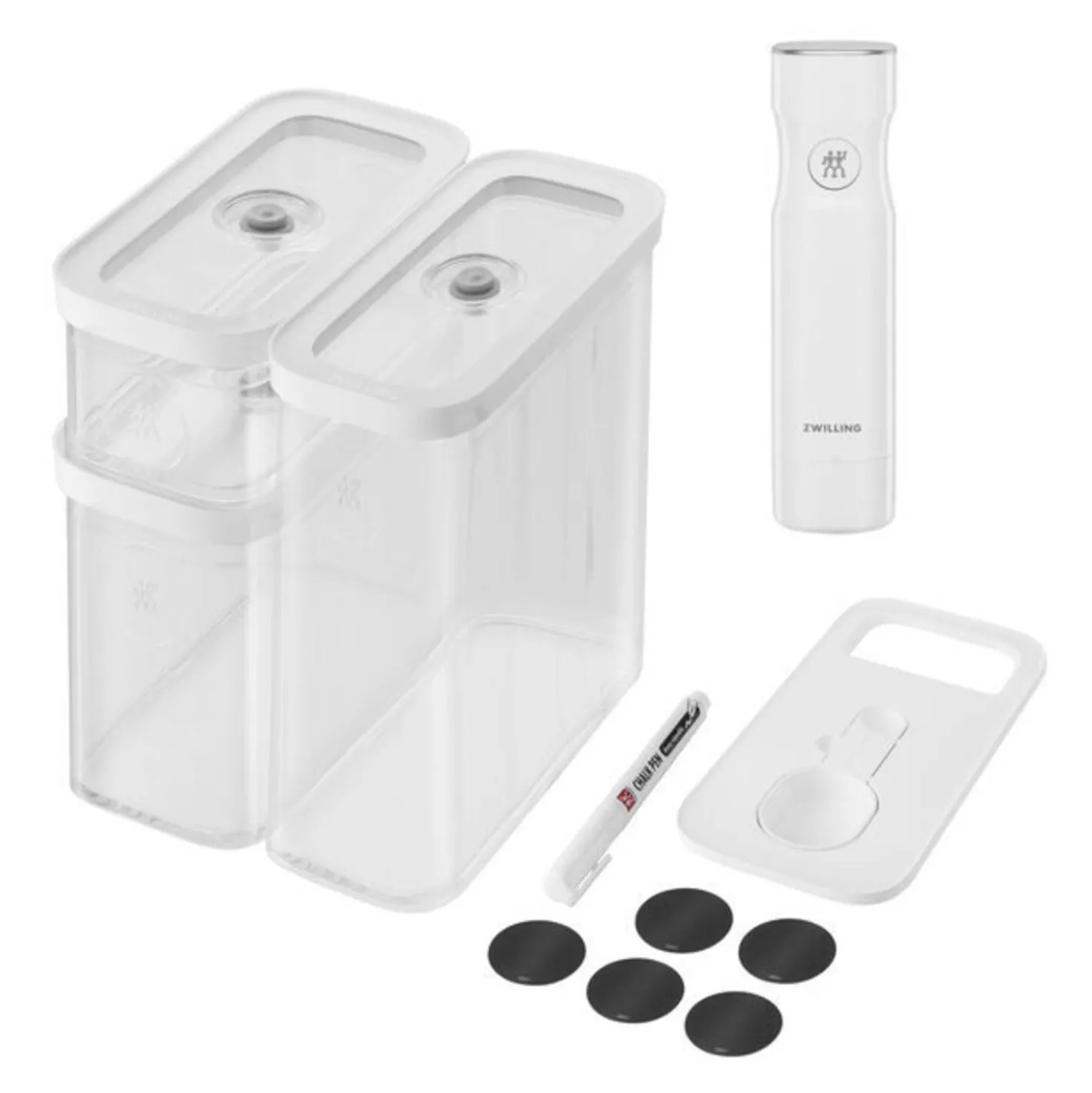 CUBE Vacuum Starter Set, 6-pc, grey