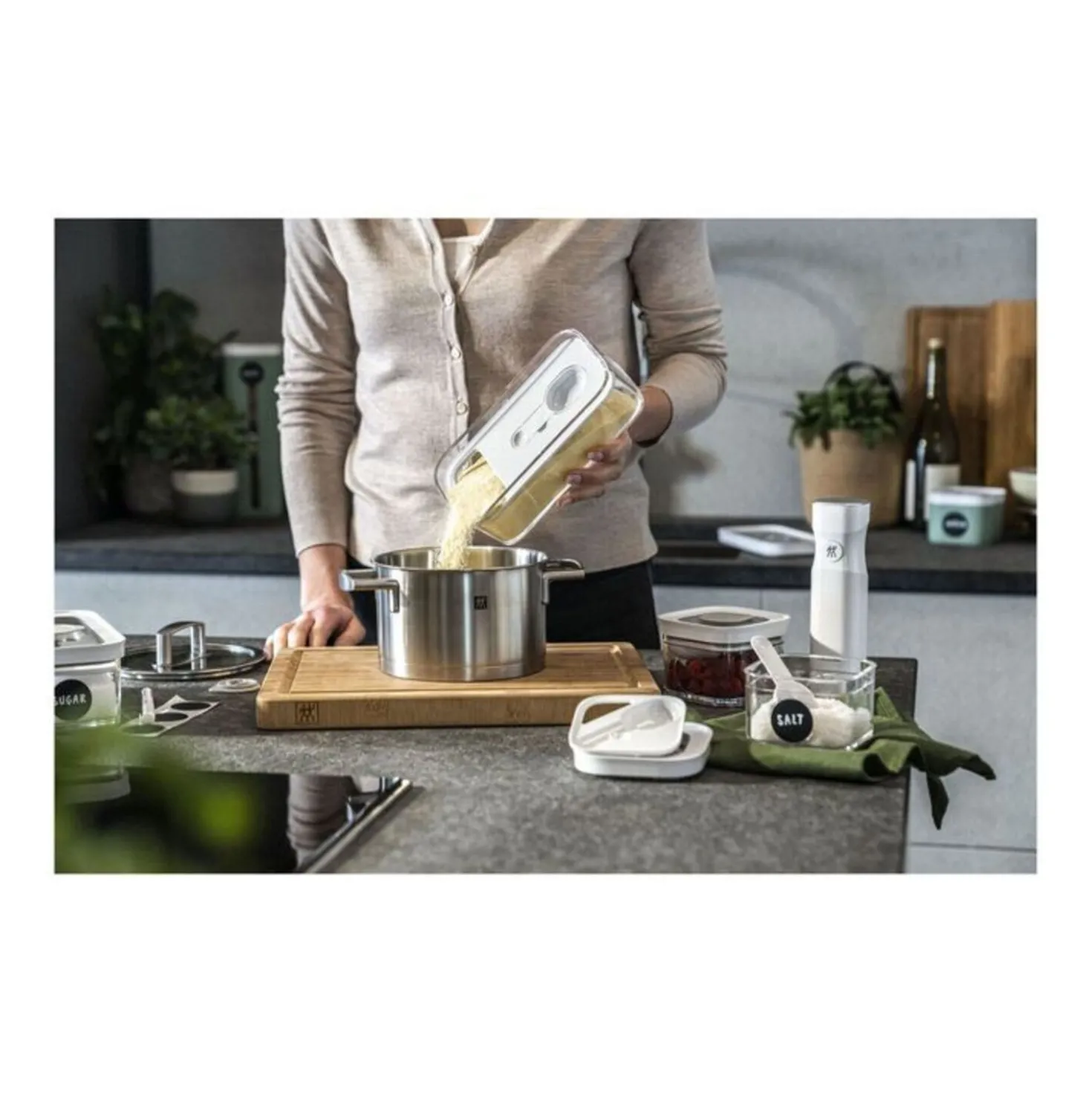 CUBE Vacuum Starter Set, 6-pc, grey