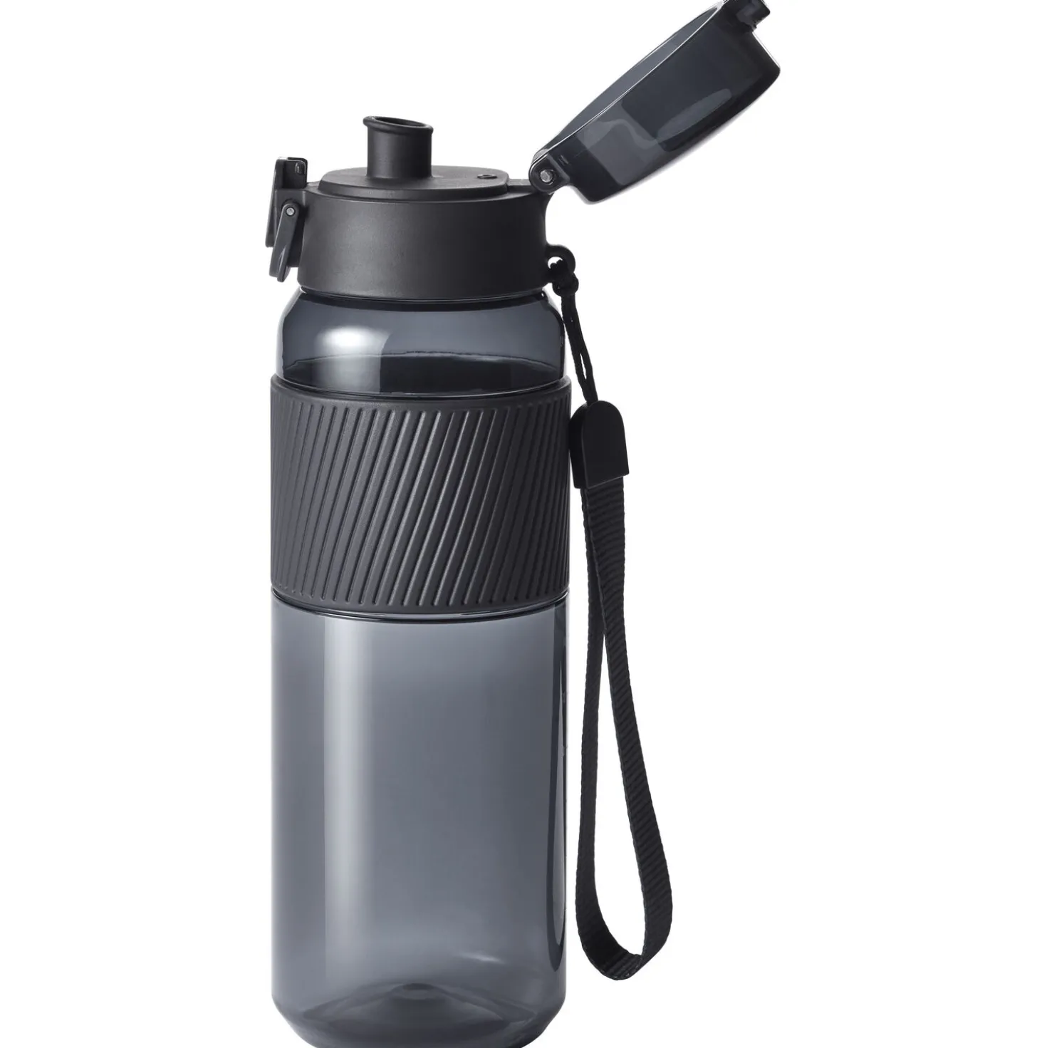 Drinking bottle, 680 ml, tritan, black matte