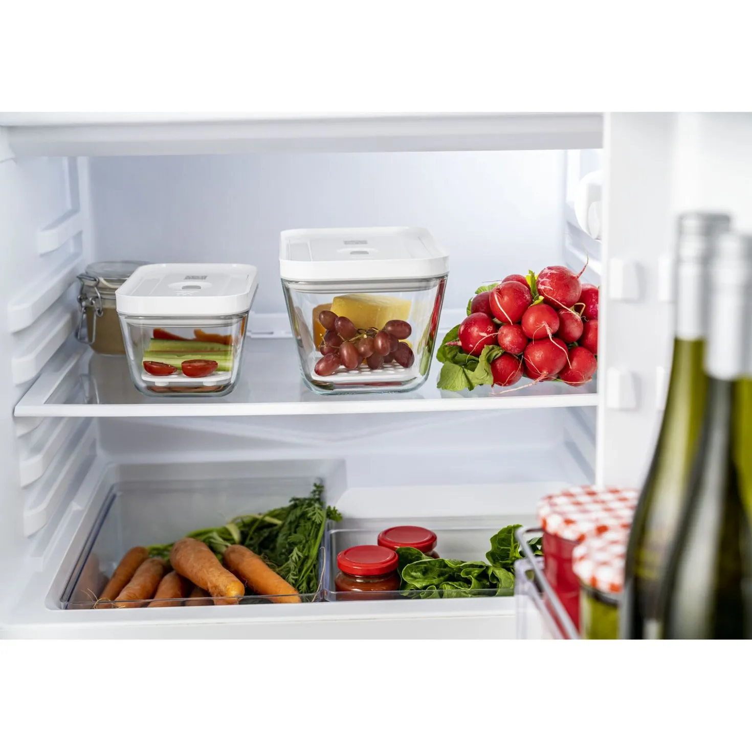 Drip tray set for glass containers, M/L / 2-pc