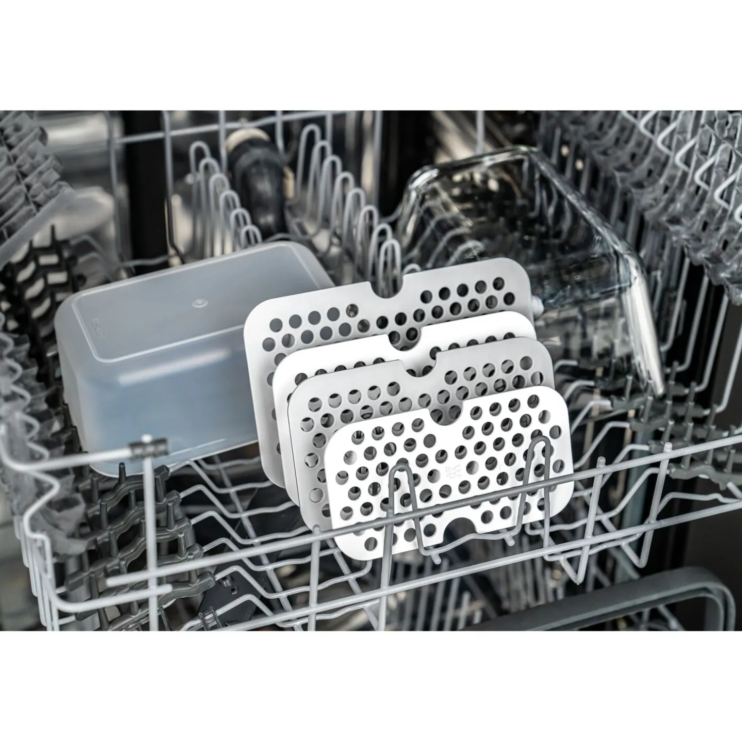 Drip tray set for glass containers, M/L / 2-pc