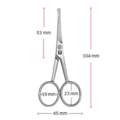 Ear And Nose Hair Scissors - Matt Stainless Steel