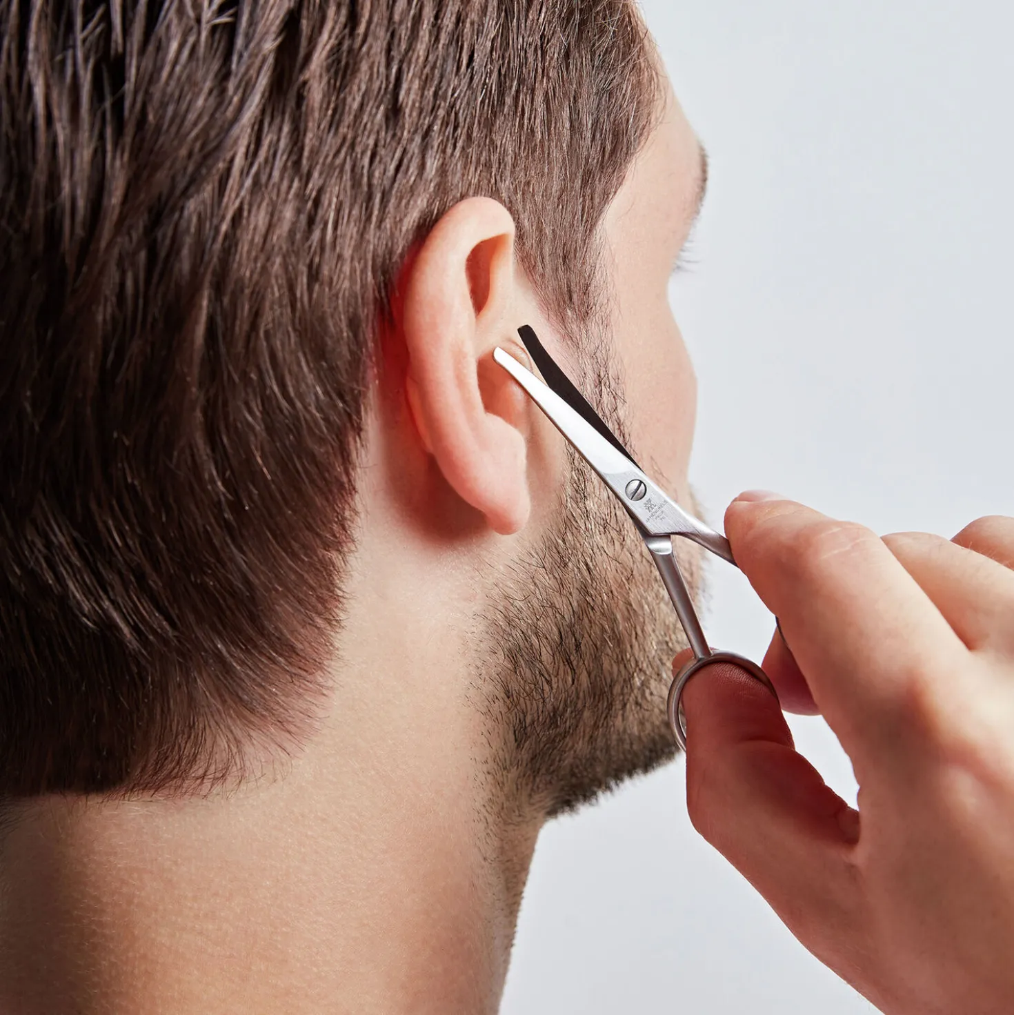 Ear And Nose Hair Scissors - Matt Stainless Steel