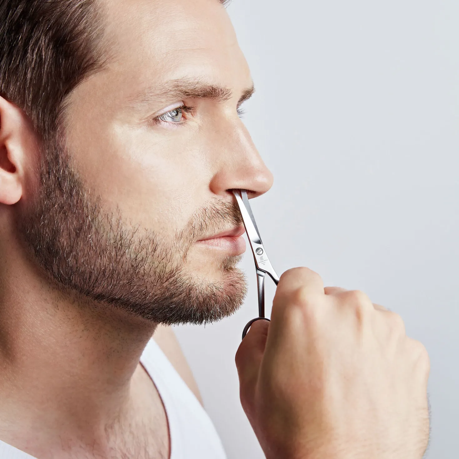 Ear And Nose Hair Scissors - Matt Stainless Steel