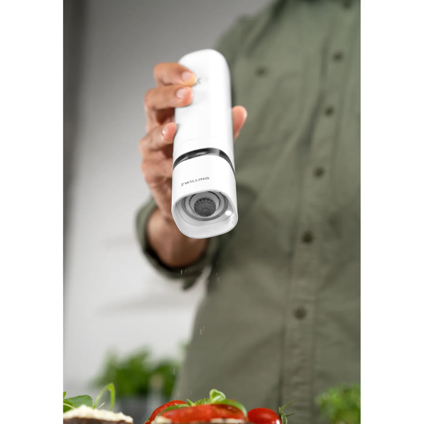 Electric Salt/Pepper Mill, white