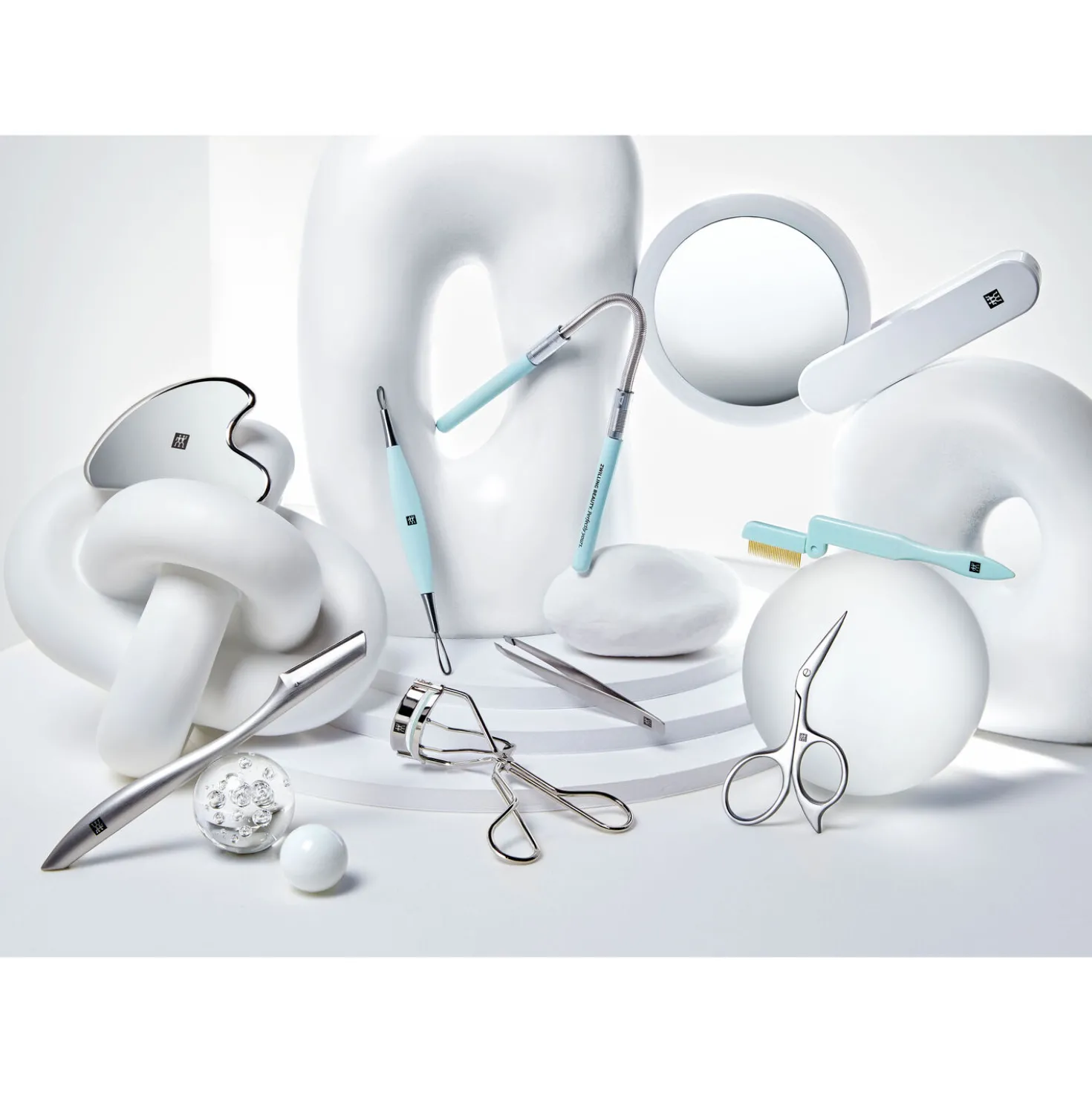 Facial massager, stainless steel | silver