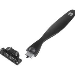 Facial razors, stainless steel | black matte