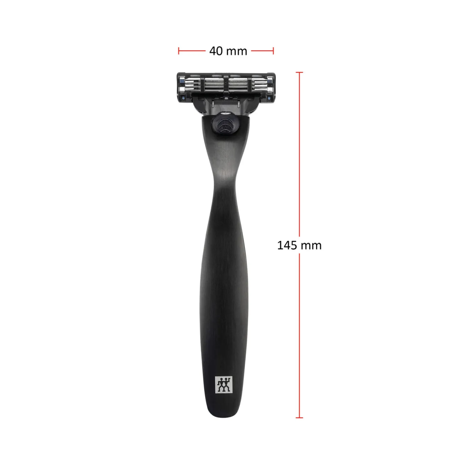 Facial razors, stainless steel | black matte
