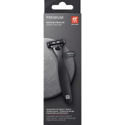 Facial razors, stainless steel | black matte