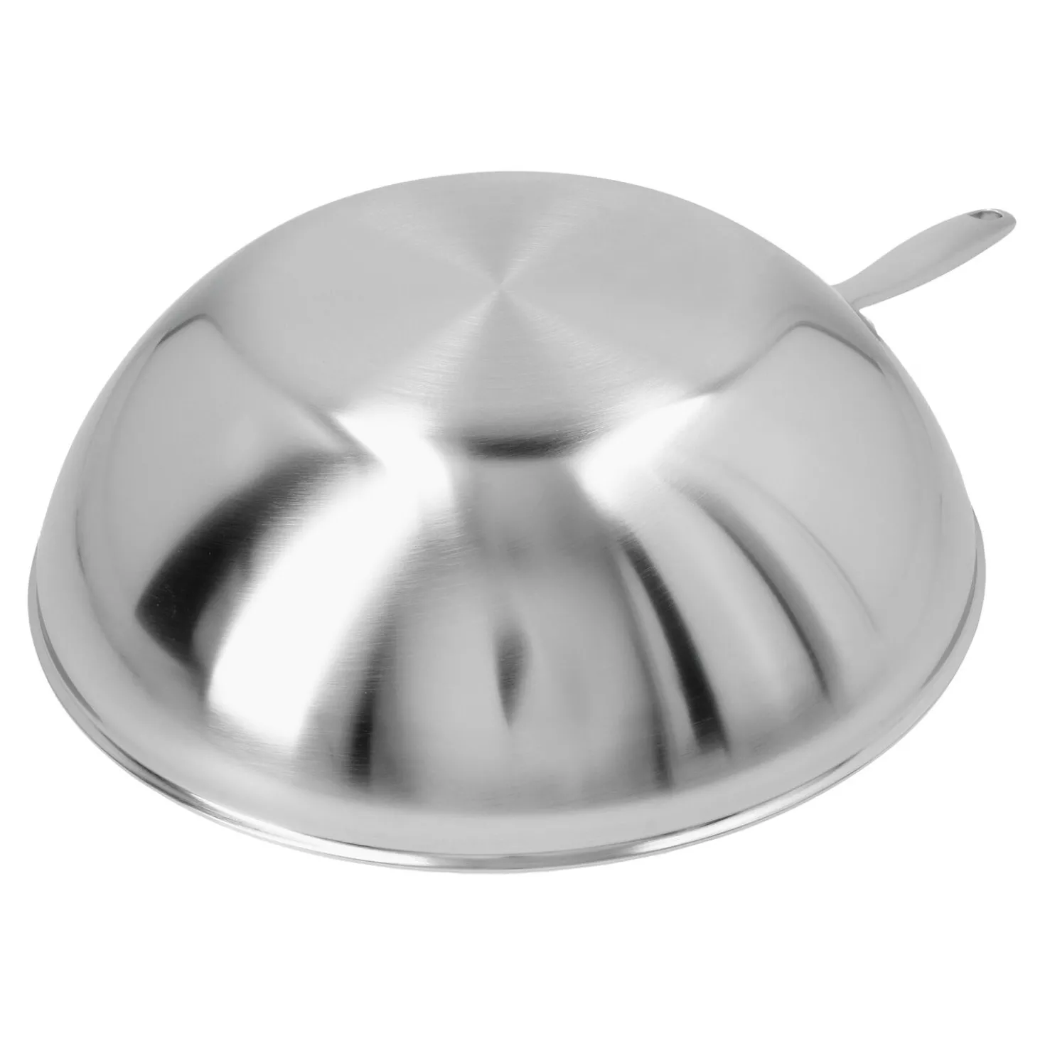 Flat Bottom Wok, 12 inch, 18/10 Stainless Steel