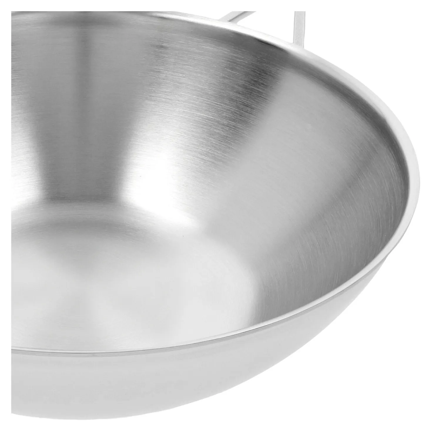 Flat Bottom Wok, 12 inch, 18/10 Stainless Steel
