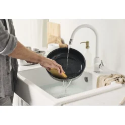 Frying pan, 11 inch, 18/10 Stainless Steel, Ceramic non-stick coating