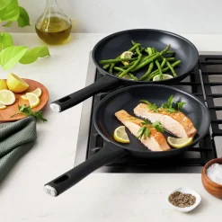 Frying pan set, 2-pc, Non-stick, Titanium-reinforced ceramic non-stick coating