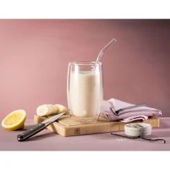 Glass Straw - Clear - Bent Set