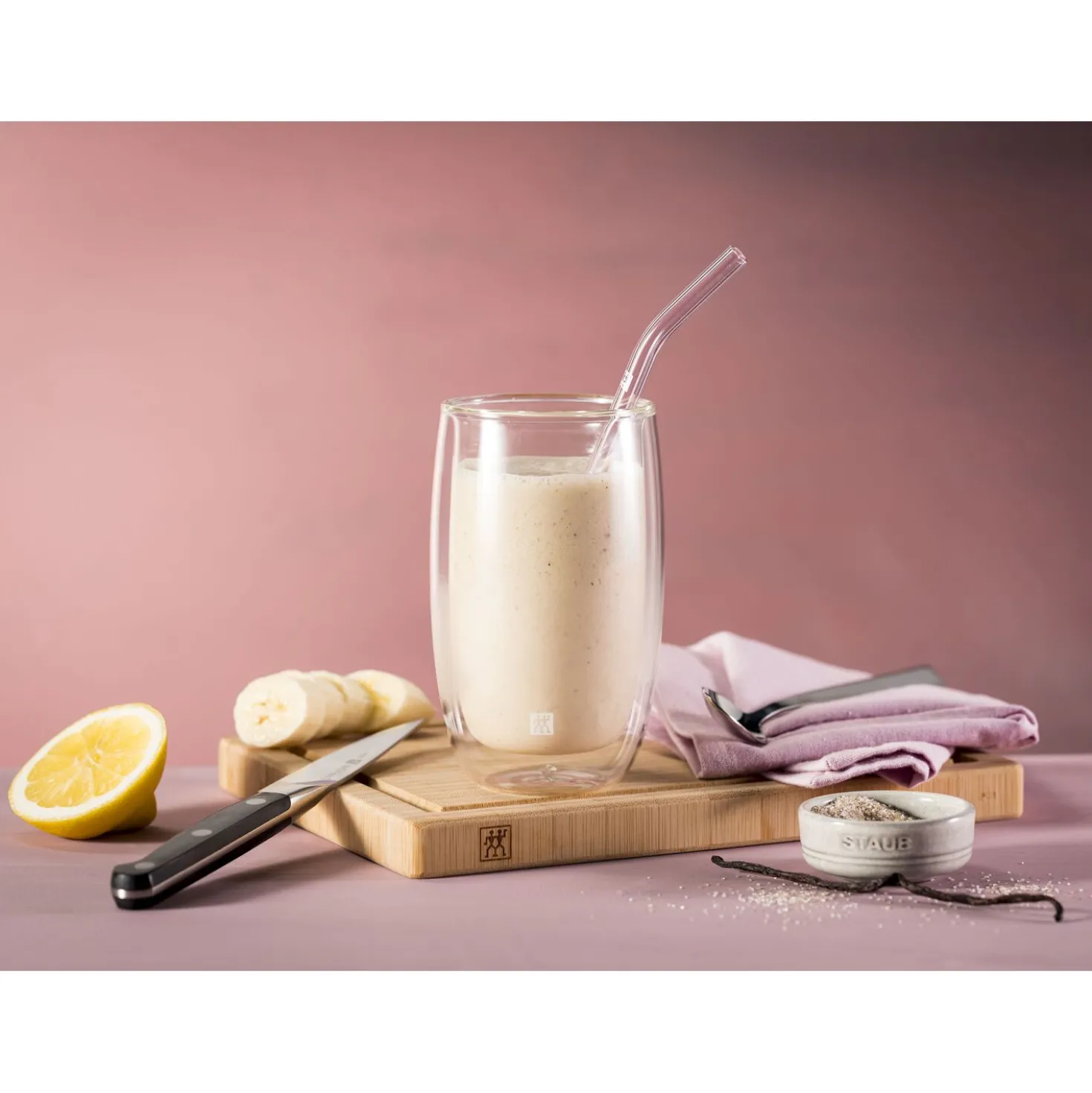 Glass Straw - Clear - Bent Set
