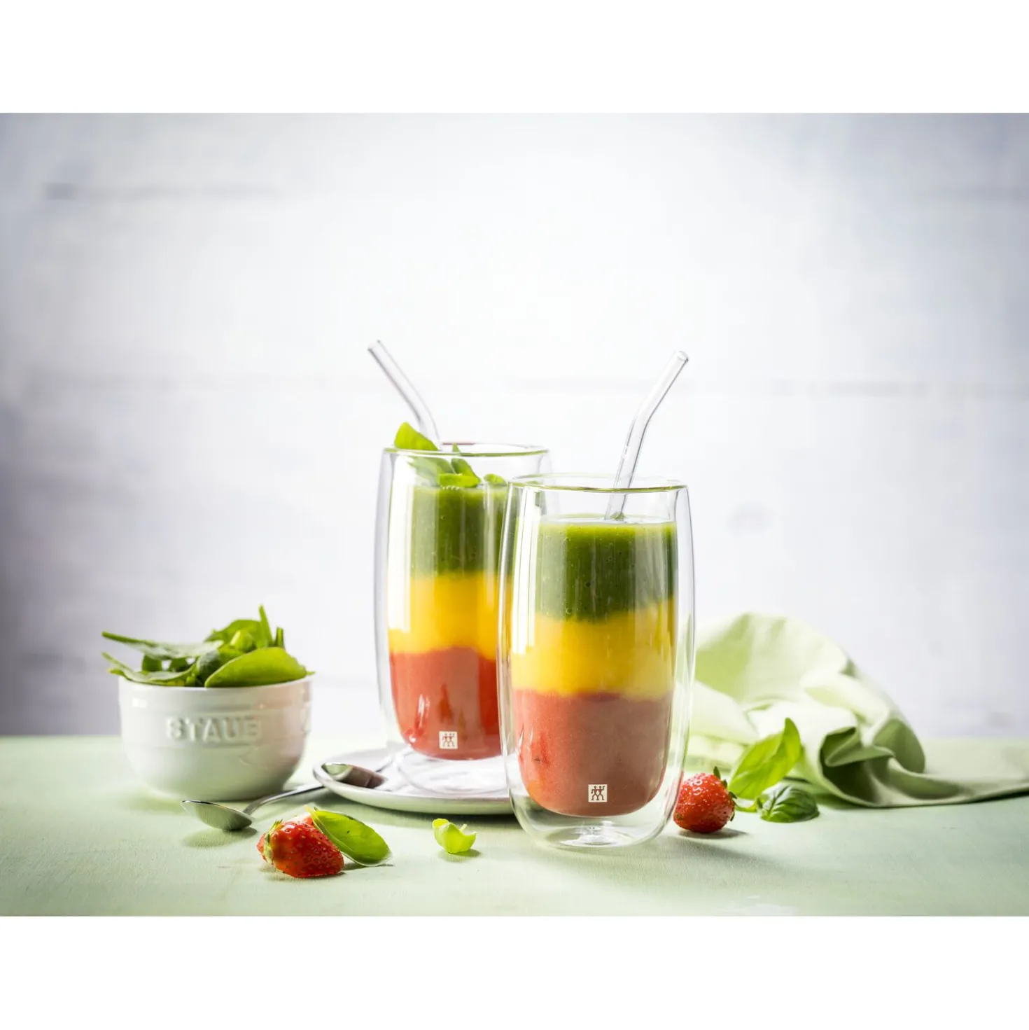 Glass Straw - Clear - Bent Set