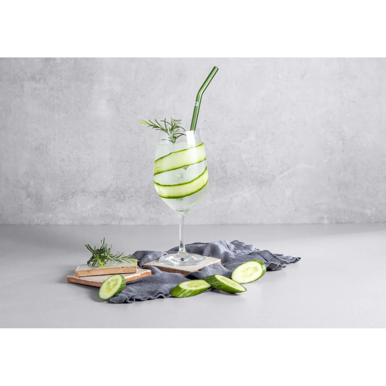 Glass Straw - Colored - Bent Set