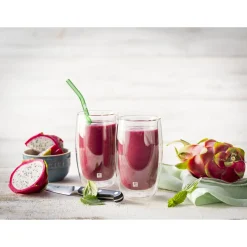 Glass Straw - Colored - Bent Set