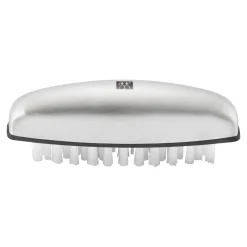 Hand and nail brush, stainless steel | silver