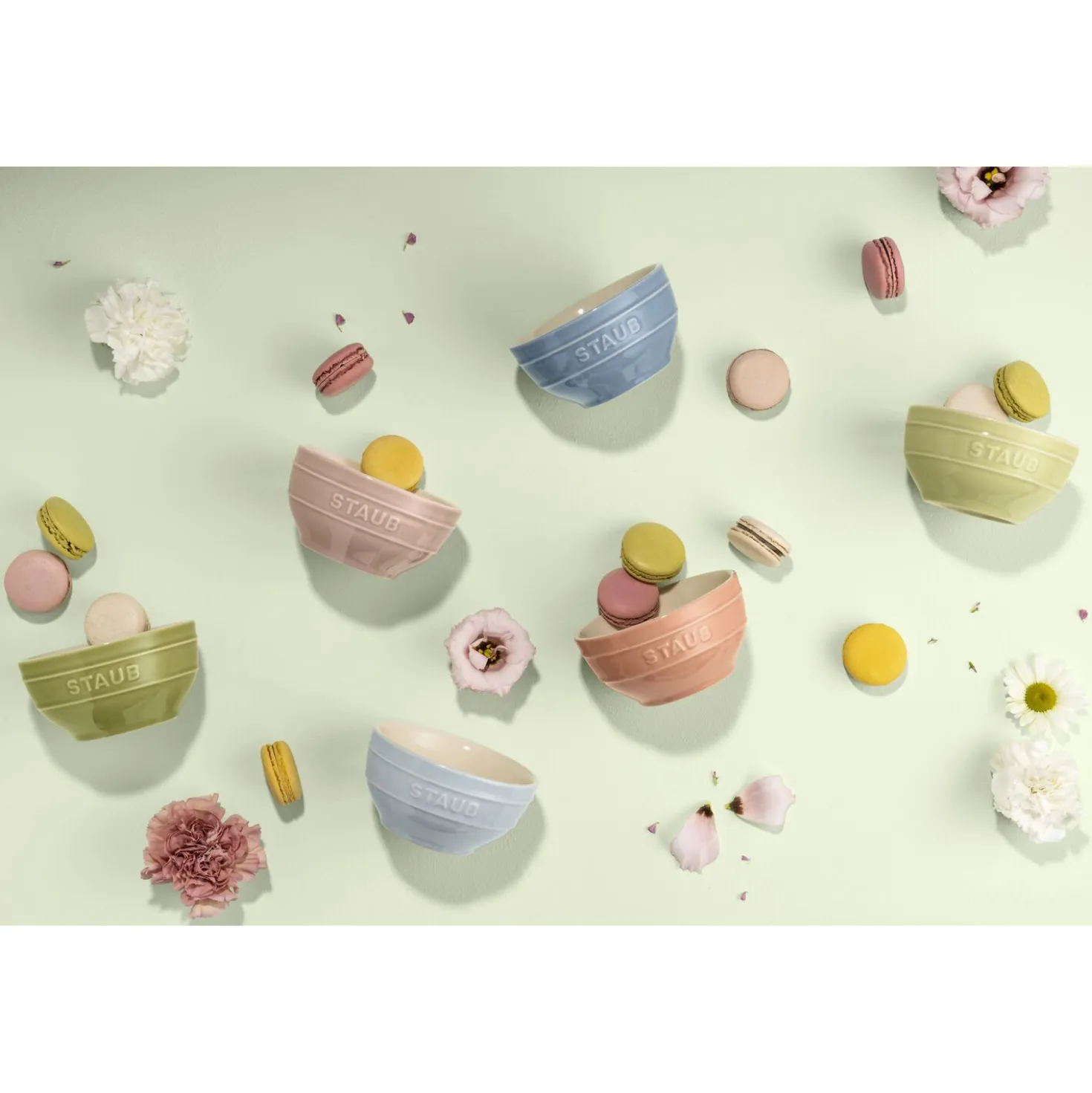 4.5-inch / 6-pc, Bowl set macaron, mixed colors