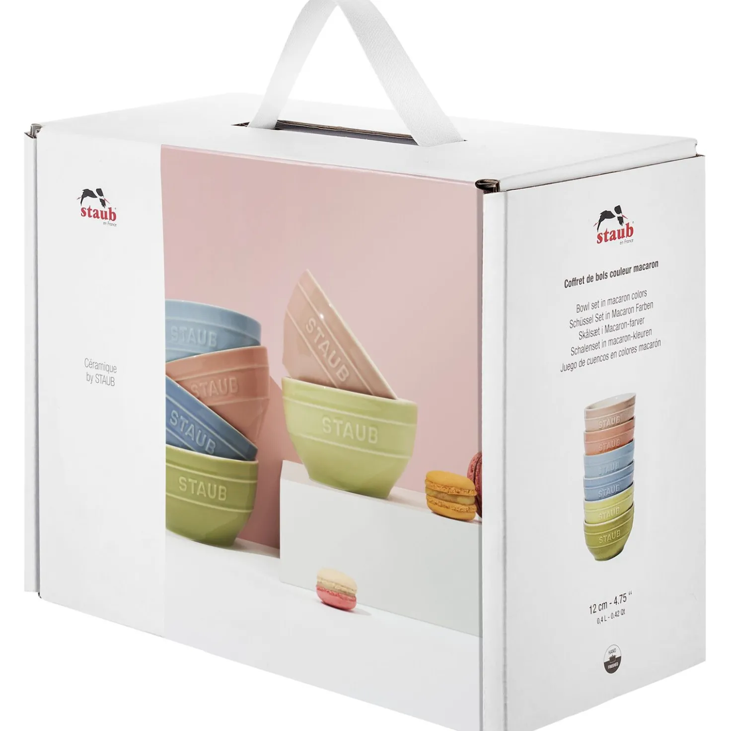 4.5-inch / 6-pc, Bowl set macaron, mixed colors