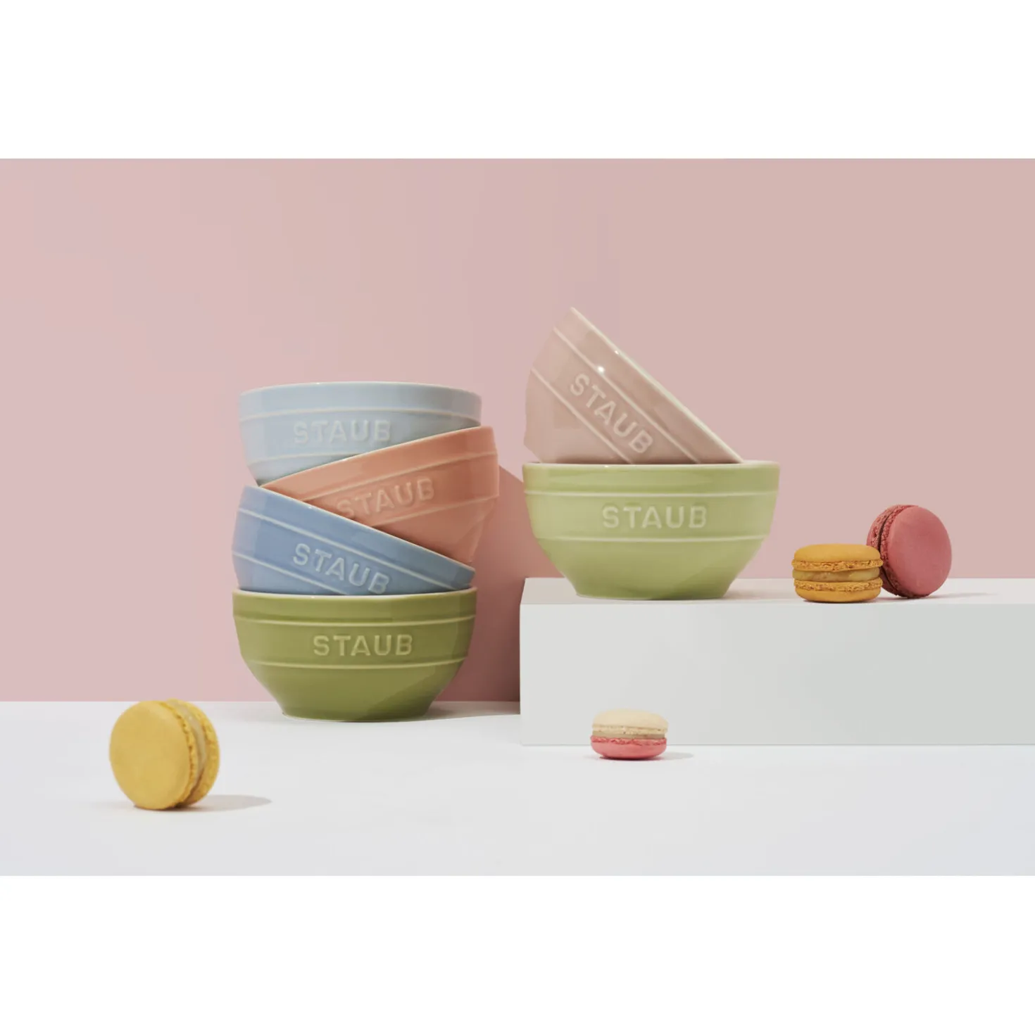 4.5-inch / 6-pc, Bowl set macaron, mixed colors
