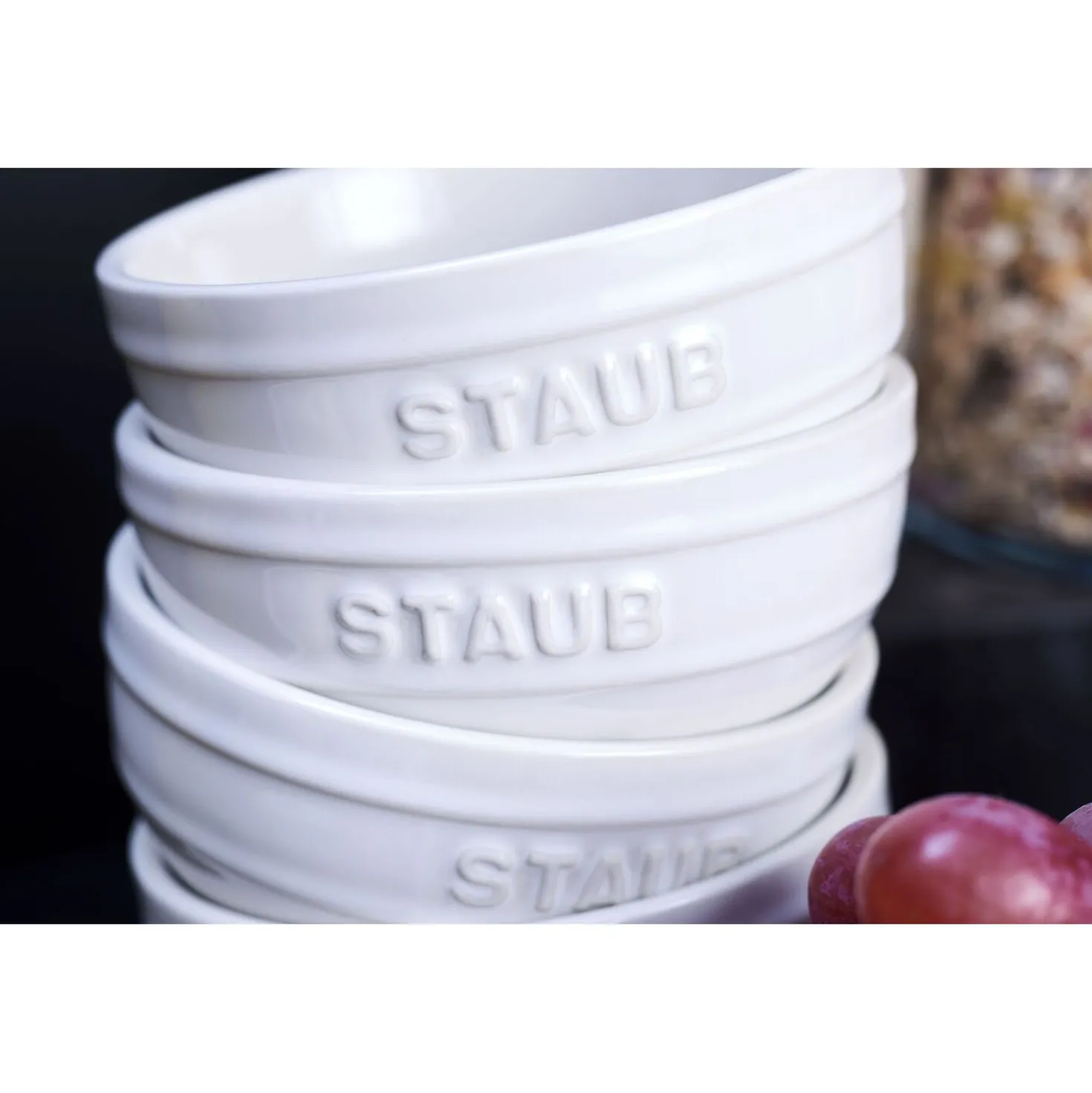 6.5-inch / 2-pc, Large Universal Bowl Set, white