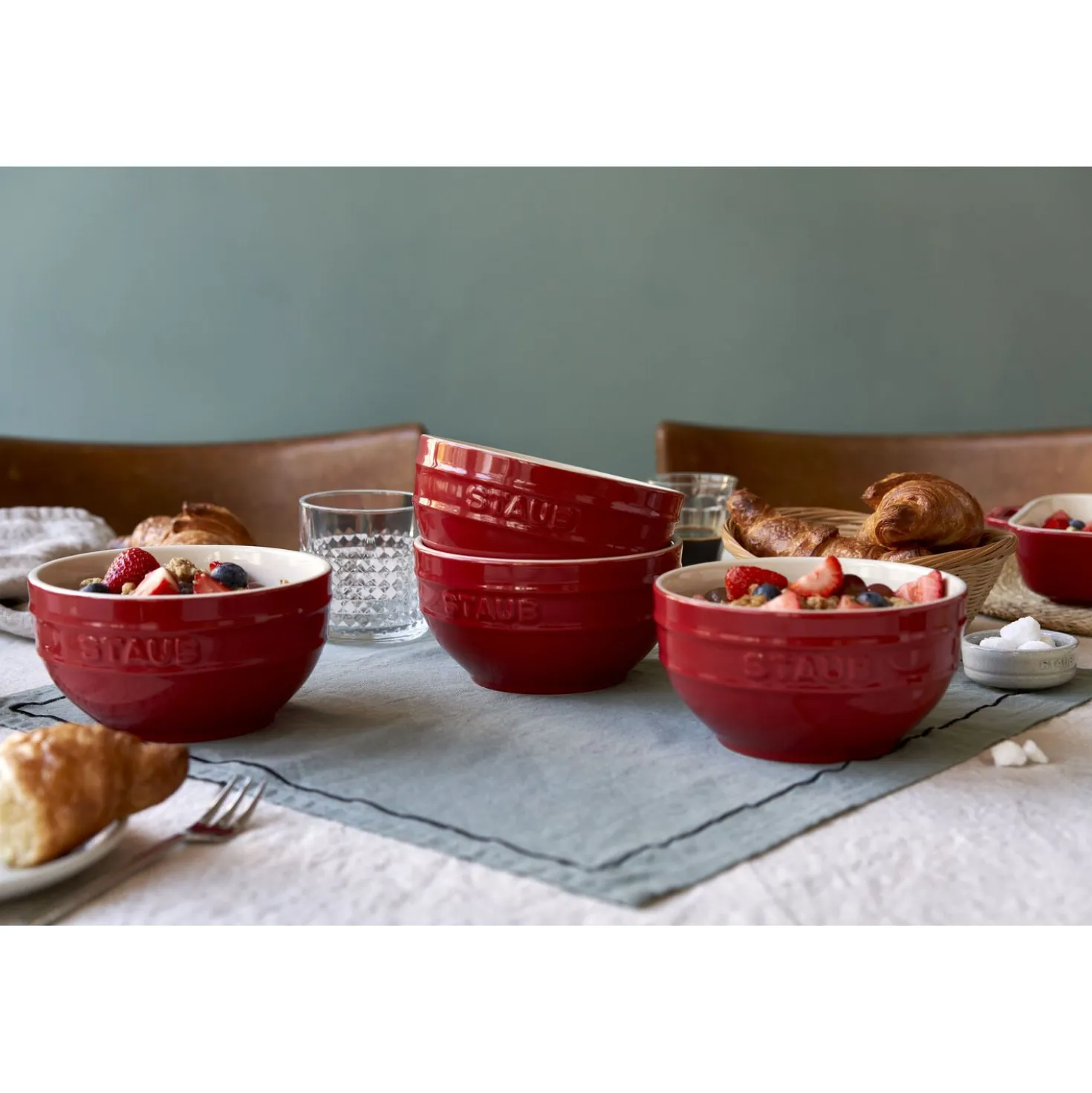 6.5-inch / 2-pc, Large Universal Bowl Set, cherry
