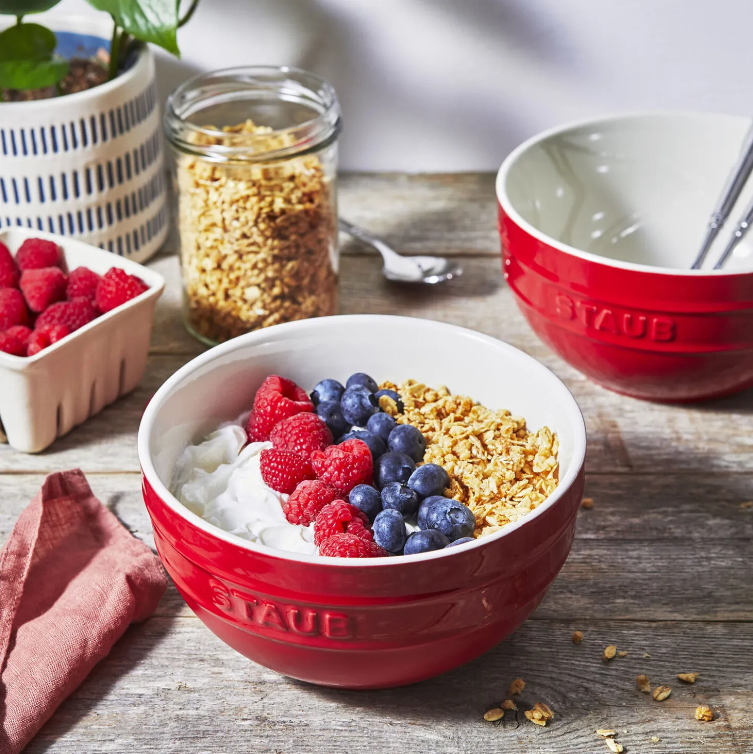 6.5-inch / 2-pc, Large Universal Bowl Set, cherry
