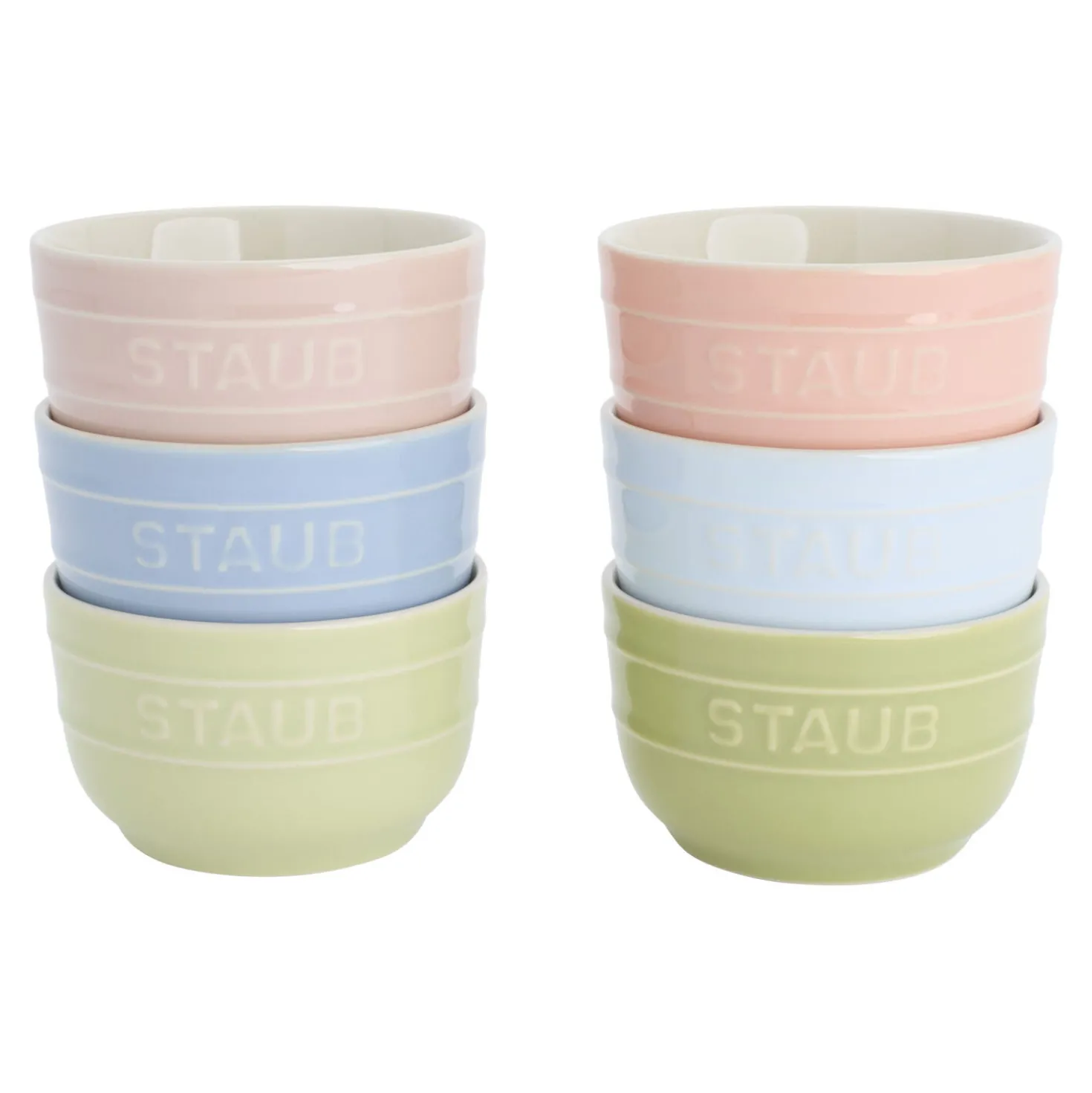 4-inch / 6-pc, Prep Bowl Set Macaron, mixed colors
