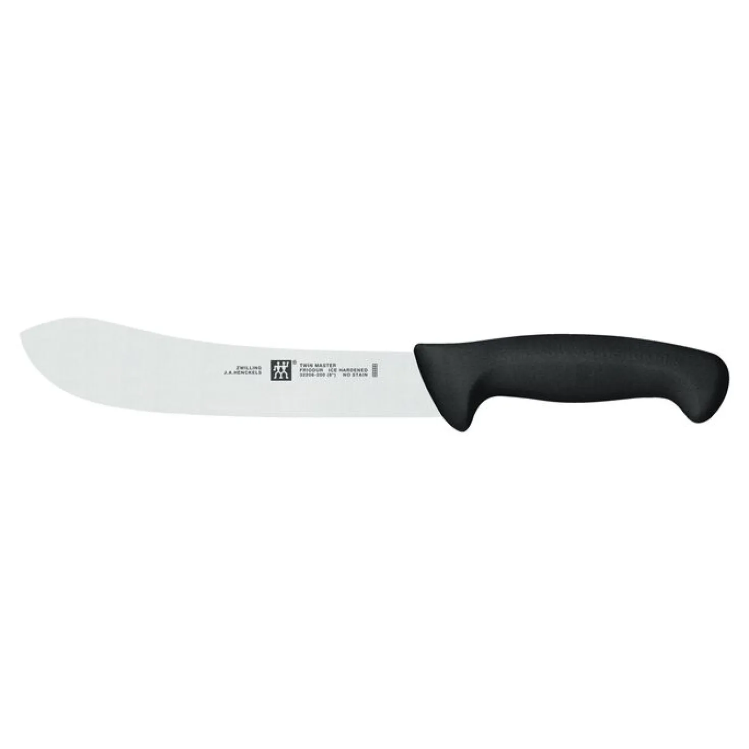 8-inch Pro Butcher Knife - Black Handle