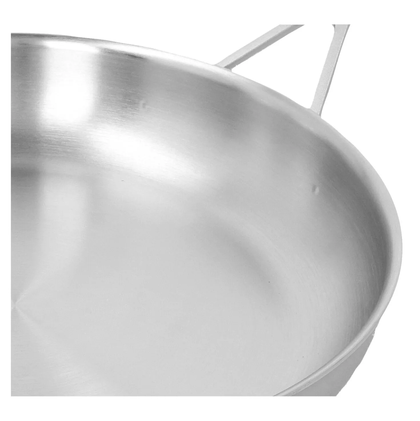 12.5-inch, 18/10 Stainless Steel, Fry Pan With Helper Handle