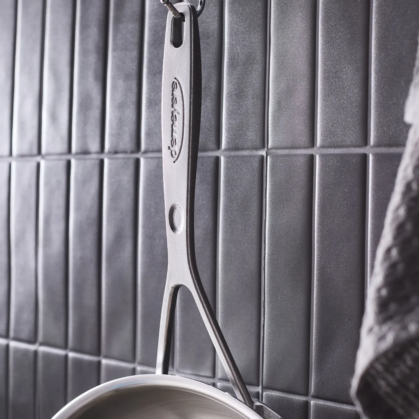 12.5-inch, 18/10 Stainless Steel, Fry Pan With Helper Handle