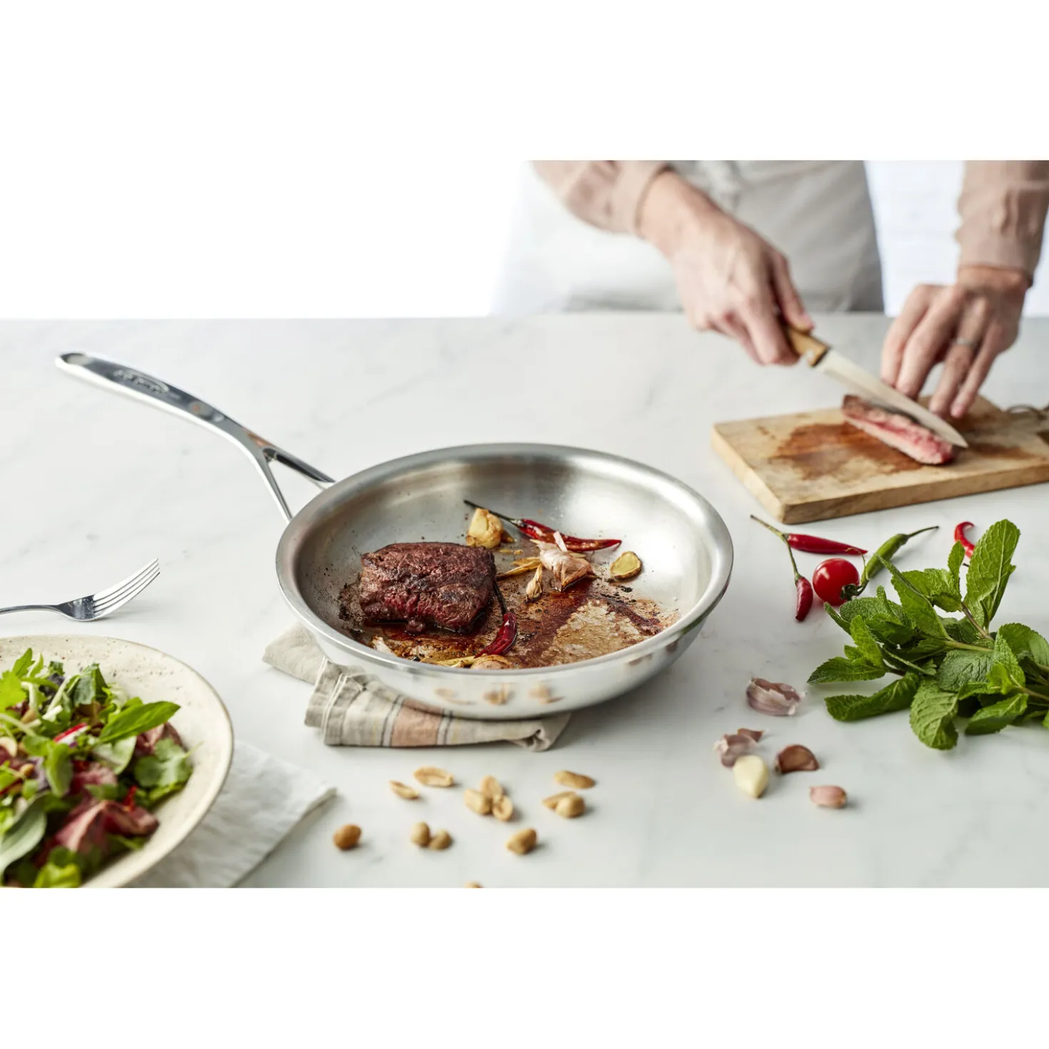 9-inch, 18/10 Stainless Steel, Proline Fry Pan