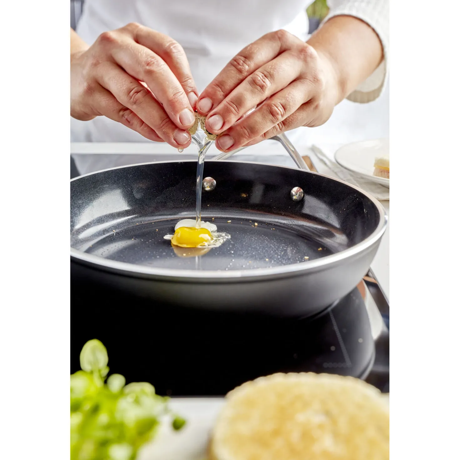 10-inch, Aluminum, Non-stick, Fry Pan With Ceramic Coating
