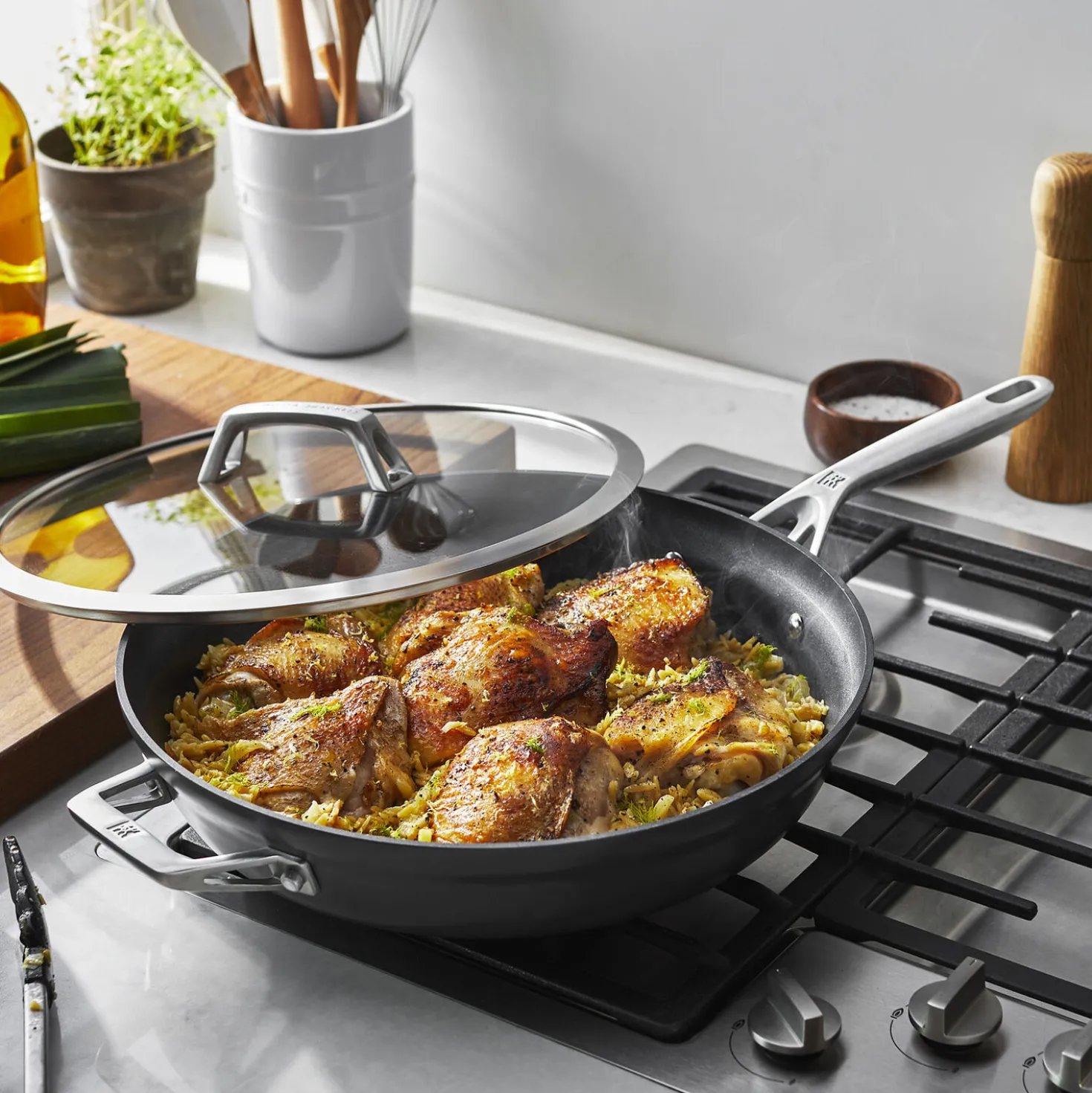 13-inch, Aluminum, Non-stick, Hard Anodized Deep Fryer