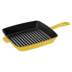 12-inch, Cast Iron, Square, Grill Pan, Citron