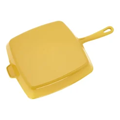 12-inch, Cast Iron, Square, Grill Pan, Citron