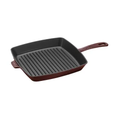 12-inch, Cast Iron, Square, Grill Pan, Grenadine