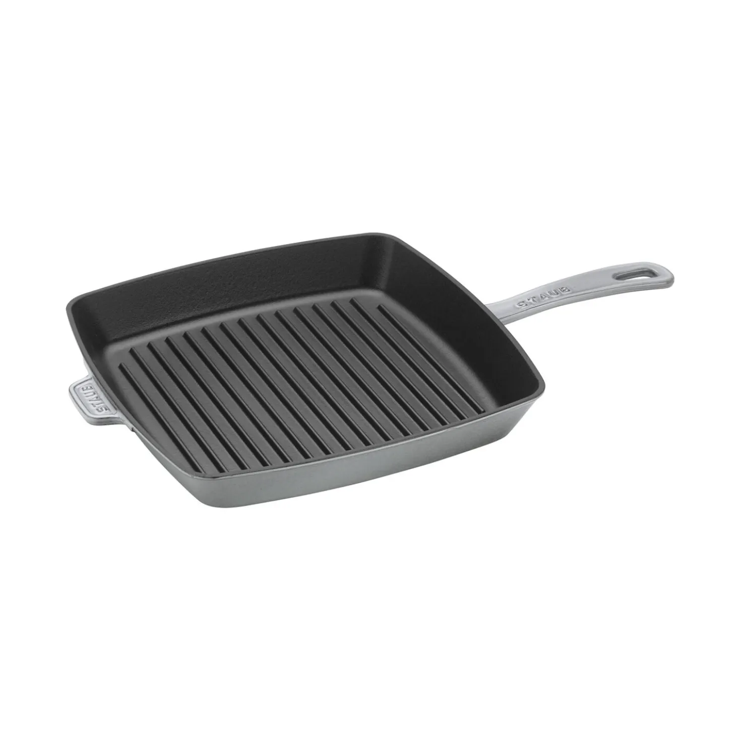 12-inch, Cast Iron, Square, Grill Pan, Graphite Grey