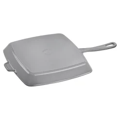 12-inch, Cast Iron, Square, Grill Pan, Graphite Grey