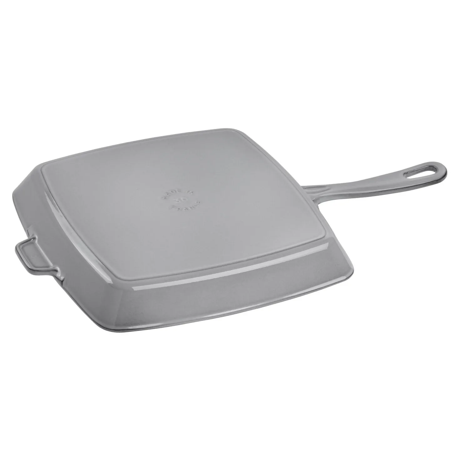 12-inch, Cast Iron, Square, Grill Pan, Graphite Grey
