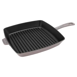 12-inch, Cast Iron, Square, Grill Pan, Lilac