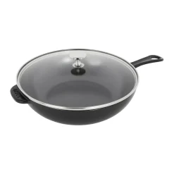 10-inch, Daily Pan With Glass Lid, Black Matte